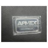 APMEX 1 oz .999 Fine Silver Bar. Original sealed sleeve.