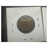 1915 Belgium 25 Cent and 1972 USSR 3 Kopecs