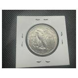 1945 AU++/MS Walking Liberty Half Dollar. Likely MS slider. Excellent Condition. Even the eagle