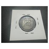 1915 WW1 Era British Silver Shilling. XF+ Spectacular Patina. Very Beautiful Coin