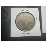 XF 1950 + SF Three Pence UK Coins