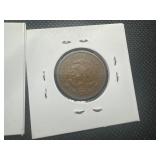 (2) AU/MS World Coins. 1936 MS Red San Marino 5 Centersimi and 1967 AU Mexican Diez Centavos.