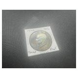 1971 S 40% Proof Silver Ike Dollar Toner.  Appears uncirculated, stunning bronze blue/green toning