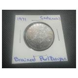 1971 Scarce Brainerd Centennial Token. 1871-1971 Centennial Paul Bunyan