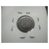 1853 Half Dime W/Arrows - Fine. Uncleaned and problem free.