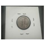 1923 S Better Date Mercury Dime. VG/F with full rims, uncleaned.