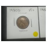1915D and 1930D Lincoln Cents