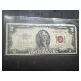 1953 Series A Red Seal $2 Bill