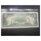 1963 Red Seal $5 Bill