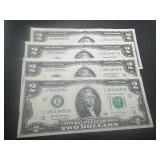 Four Sequential $2 Bills