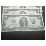 Four Sequential $2 Bills