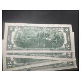 Four Sequential $2 Bills