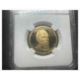 20th President Thomas Garfield 2011 S $1 Early Releases NGC PF 69 Ultra Cameo