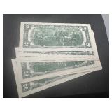 10 Sequential $2 Bills