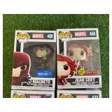 Funko Pop Spider-Man, Beast, Magneto & Jean Grey