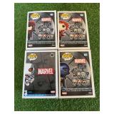 Funko Pop Spider-Man, Beast, Magneto & Jean Grey