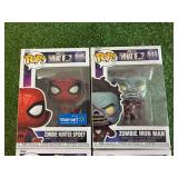 Funko Pop What If ...? Zombie Hunter Spidey, Zombie Iron Man, Zombie Strange & Party Thor