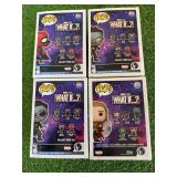 Funko Pop What If ...? Zombie Hunter Spidey, Zombie Iron Man, Zombie Strange & Party Thor