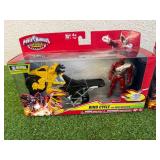 Power Rangers Dino Cycle with Red Ranger & Dino Cycle with Black Ranger