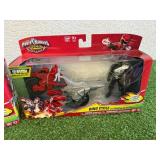Power Rangers Dino Cycle with Red Ranger & Dino Cycle with Black Ranger