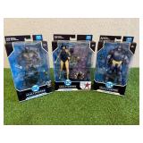 DC Multiverse Cyborg with Face Shield, Superwoman & Armored Batman