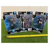 DC Multiverse Cyborg with Face Shield, Superwoman & Armored Batman