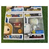 Funko Pop Wonder Woman, Sersi, Captain Marvel & The Vision