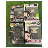 Funko POP Star Wars - Darth Vader, Emperor Palatine, Cassian Andor & Cara Dune