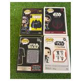 Funko POP Star Wars - Darth Vader, Emperor Palatine, Cassian Andor & Cara Dune
