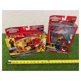 Power Rangers Super Megaforce Zep Racer Zord and Red Ranger & Armored Super Mega Red Ranger