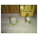 Heirloom Hummingbird and Napco Ceramic Geese Thimbles