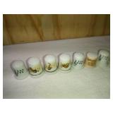 7 Ceramic Music Themed Thimbles