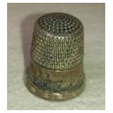 Antique Sterling Silver Thimble. Tested