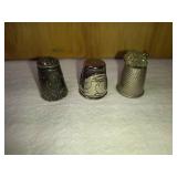 3 Unique Mixed Metal Thimbles