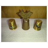 3 Unique Brass Thimbles