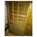 3 Thimble Displays: Large Natural Wood, Small Wood and Green, Small Brown w/ Dividers