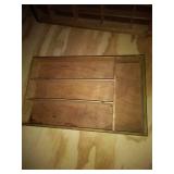 3 Thimble Displays: Large Natural Wood, Small Wood and Green, Small Brown w/ Dividers