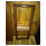 3 Thimble Displays: Large Natural Wood, Small Wood and Green, Small Brown w/ Dividers