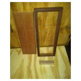 3 Thimble Displays: Large Natural Wood, Small Wood and Green, Small Brown w/ Dividers