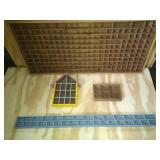 4 Thimble Displays: Large with Plexiglas, Blue and House Shaped