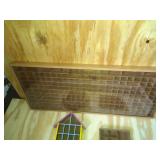 4 Thimble Displays: Large with Plexiglas, Blue and House Shaped