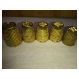 2 West Germany Mixed Metal and 3 German Thimbles