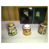 Cloisonne Ceramic, TCC Donn Pottery, TCC Shibata Thimbles