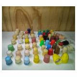 61 Plastic Plain and Advertising Thimbles Possibly Bakelite