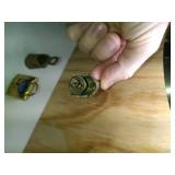 3 Bell Thimbles: Brass, Cowbell labelled Switzerland and a Tiny Bell