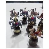 Set of 8 Enesco Carousel Thimbles