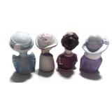 Set of 4 Avon American Fashion Silhouette Thimbles