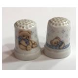 Two Teddy Bear Thimbles