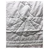 Pink Sunbonnet Quilt with Pillow Sham Full/Twin 80"X99"  Hand Stitched.