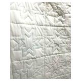 Eight Point Star Quilt Queen 84" X 103" Hand Stitched